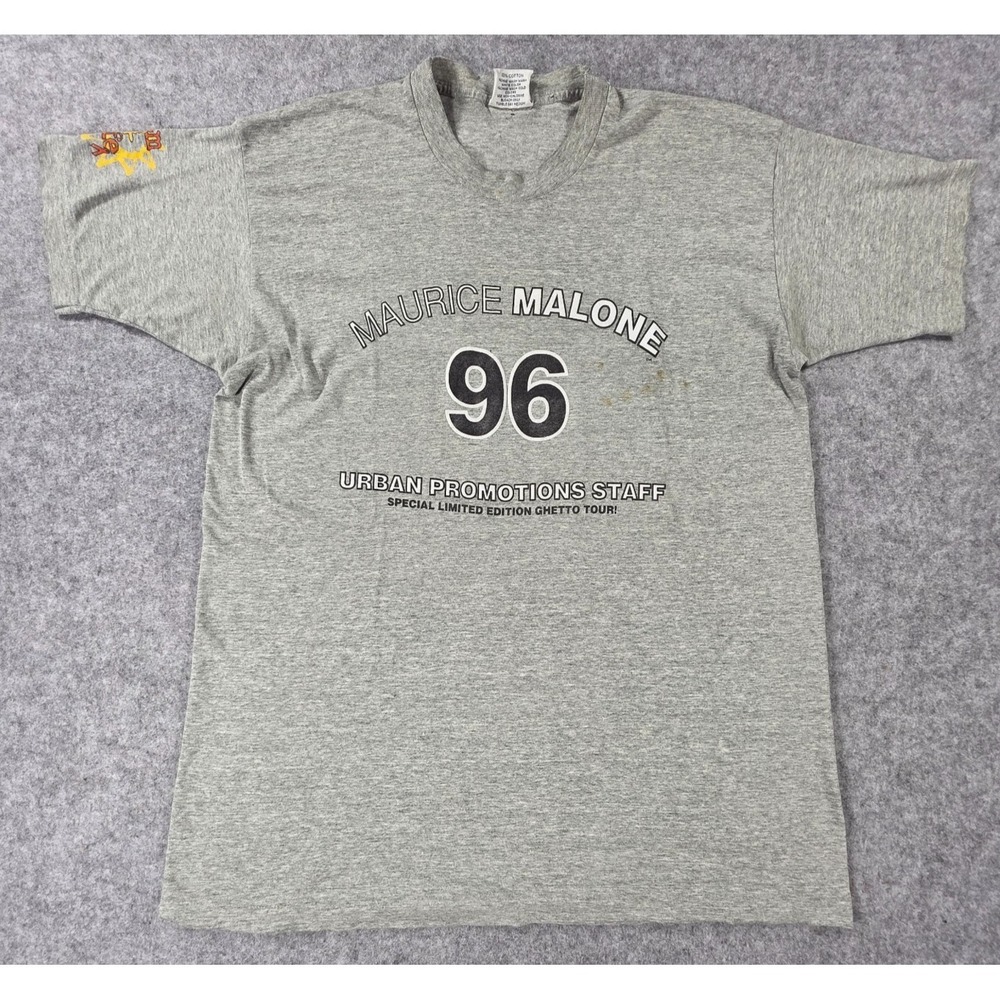 Vintage 1996 Maurice Malone "Urban Promotions Staff" Ghetto Tour 90s 2X USA